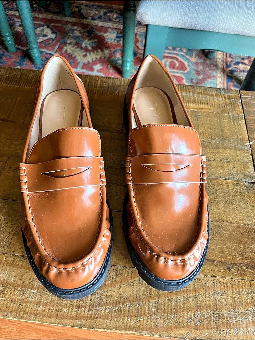 LOFT Penny Loafers Brown
